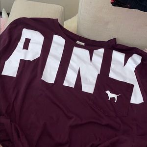 PINK Maroon Shirt!